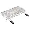 Image de Grille Double Gr026 Chrome Acier Brillant 60x40 Cm Cook'in Garden