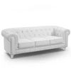 Image de Canapé 3 Places "chesterfield" 209cm Blanc