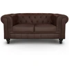 Image de Canapé 2 Places "chesterfield" 158cm Marron