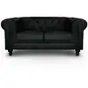 Image de Canapé 2 Places "chesterfield" 158cm Noir