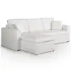 Image de Canapé D'angle Convertible "corto" 221cm Blanc