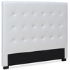 Image de Tête De Lit Capitonnée Simili Cuir Blanc Luxa 140