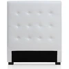 Image de Tête De Lit Simili Cuir Blanc Luxa L 90cm