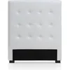 Image de MENZZO Tête de lit Luxor 90cm Blanc - Simili & P.U. L90 x P8 x H120 cm