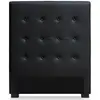 Image de Tête De Lit Simili Cuir Noir Luxa L 90cm