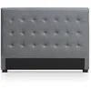 Image de MENZZO Tête de lit Luxor 160cm Gris - Simili & P.U. L160 x P8 x H120 cm