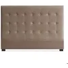 Image de Tête de lit Luxor 160cm Velours Taupe - MENZZO - Vintage - Capitonnage classique-chic