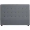 Image de Tête De Lit Capitonnée Tissu Gris 160 Luxa