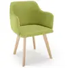 Image de Paris Prix - Fauteuil Scandinave En Tissu "sweet Color" 76cm Pistache