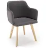 Image de Chaise style scandinave candy tissu gris foncé Candy