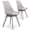 Image de Chaise Moderne Grise Plaza - Lot De 2