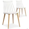 Image de Lot de 2 chaises scandinaves Trouville Blanc