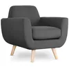 Image de Fauteuil scandinave Danube Tissu Gris foncé