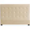 Image de Tête De Lit Capitonnée Velours Beige 160 Luxa