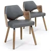 Image de Lot de 2 chaises scandinaves Dima Vintage Gris