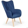 Image de Fauteuil scandinave Klarys Tissu Bleu