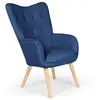 Image de Fauteuil scandinave klarys tissu bleu Klarys
