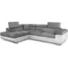 Image de Paris Prix - Canapé D'angle Gauche Convertible "marius" 275cm Gris