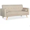 Image de Canapé convertible clic-clac scandinave Slow Tissu Beige
