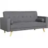 Image de Canapé convertible clic-clac scandinave slow tissu gris foncé Slow