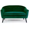 Image de Canapé 2 Places Velours Vert Soxford
