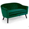 Image de Canapé 2 places scandinave Savoy Velours Vert
