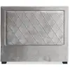 Image de Tête De Lit Velours Argent Mathy 140