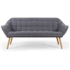Image de Canapé Scandinave 3 Places Tissu Gris Kime
