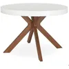 Image de Table ronde extensible Myriade Blanc
