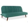 Image de Canapé convertible clic-clac Olympia Velours Vert - MENZZO - 3 places - Contemporain - Design - Vert