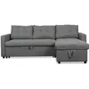 Image de Canapé dangle convertible Toledo Tissu Gris