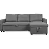 Image de Canapé d'angle convertible toledo tissu gris Toledo