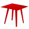 Image de Table d'appoint carrée bimix 40cm rouge