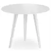 Image de Table d'appoint ronde bimix 45cm blanc