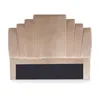 Image de MENZZO Tête de lit Arena 140 cm Velours Taupe - Velours L140 x P10 x H120 cm
