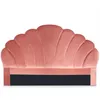 Image de MENZZO Tête de lit Mermaid 180 cm Velours Rose - Velours L180 x P10 x H120 cm