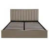 Image de MENZZO Lit Coffre Songe + Sommier Velours Taupe 180cm - Velours L189 x P217 x H112 cm