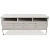 Image de MENZZO Meuble TV élégant 4 tiroirs Optimus Beige clair et Or
