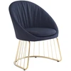 Image de Chaise Design En Tissu "mayra" 84cm Noir