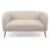Image de Canapé 2 Places Bouclette "reuben" 128cm Beige