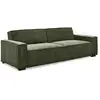 Image de Canapé Convertible 3 Places Velours "dudley" 230cm Vert