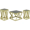 Image de Lot De 3 Tables D'appoint "zeli" 63cm Or