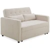 Image de Canapé Convertible 2 Places Bouclette "léa" 133cm Beige