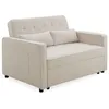 Image de Canapé Convertible 2 Places Bouclette Léa 133cm Beige