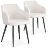 Image de Lot de 2 Chaises Bouclette Joa 79cm Crème