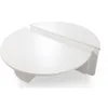 Image de MENZZO Set de 2 tables basses design Glowik Blanc mat