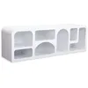 Image de Meuble TV Design Troglodyte 160cm Blanc