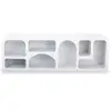 Image de Buffet bas navalor l160cm design arches style troglodyte blanc Buffet