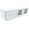 Image de Table Basse 2 Tiroirs & 2 Portes "duane" 100cm Blanc