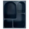 Image de MENZZO Meuble de rangement à étagères en arche Mojik L60cm Bois Noir
